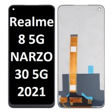 Realme 8 5G / NARZO 30 5G (2021) LCD and touch screen (Original Service Pack)(NF) [Black] R-119